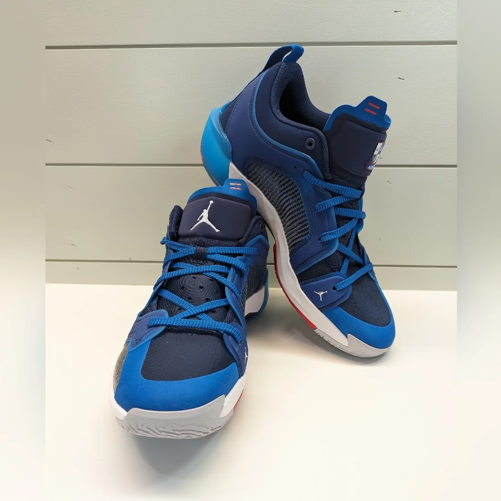 Air Jordan 37 Low Fraternity Basketball Blue Casual Sneakers size Men's 10